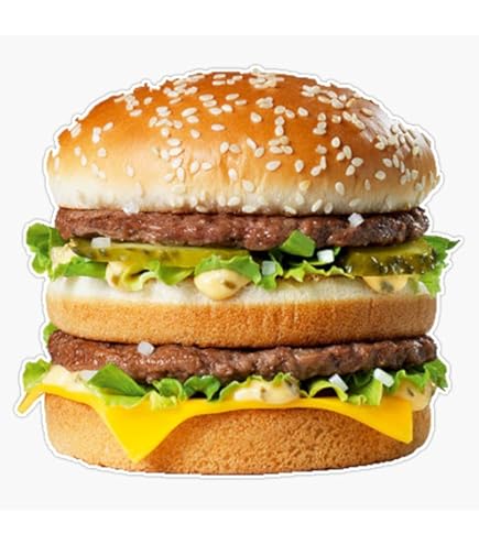 Amazon.com - Mcdonalds Big Mac Sticker Bumper Sticker Vinyl Decal 5